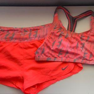Nike girls swim/workout set